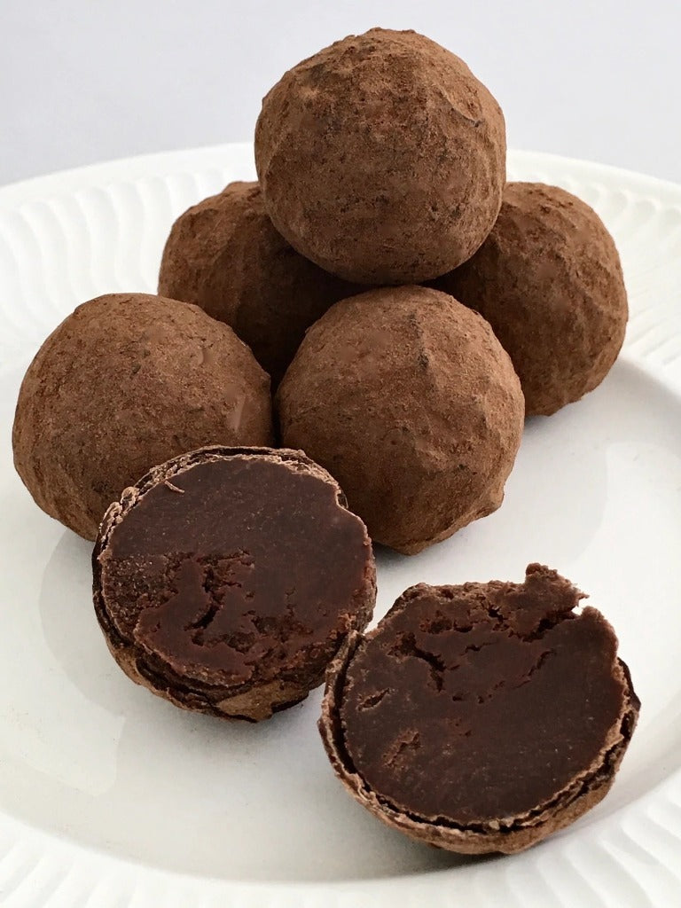 gourmet dark chocolate truffles