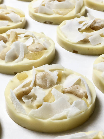 white chocolate french mendiants